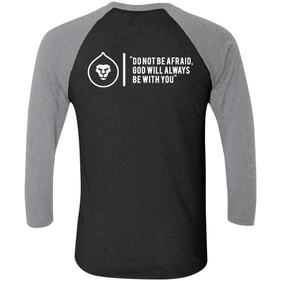 Strong & Courageous Tri-Blend 3/4 Sleeve Raglan T-Shirt