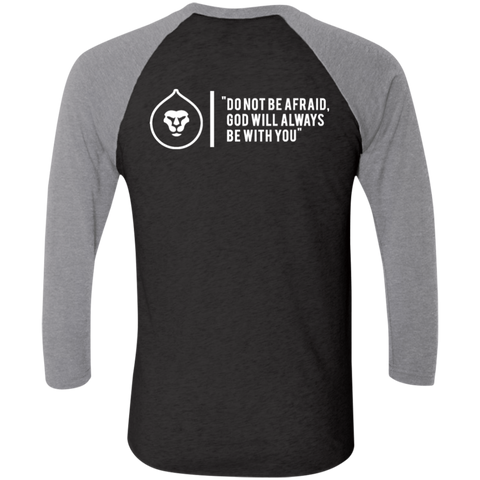 Strong & Courageous Tri-Blend 3/4 Sleeve Raglan T-Shirt